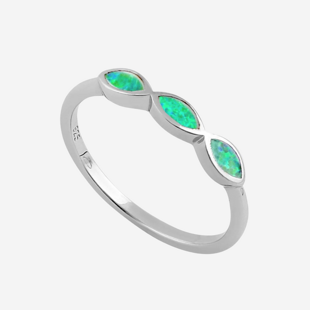 Marquise Spring Green Sterling Silver