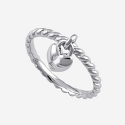 Lock Heart Sterling Silver