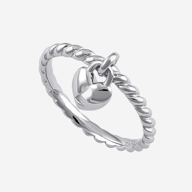 Lock Heart Sterling Silver